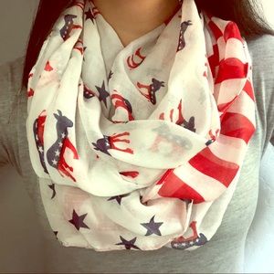 NWT [Democrat] Infinity Scarf